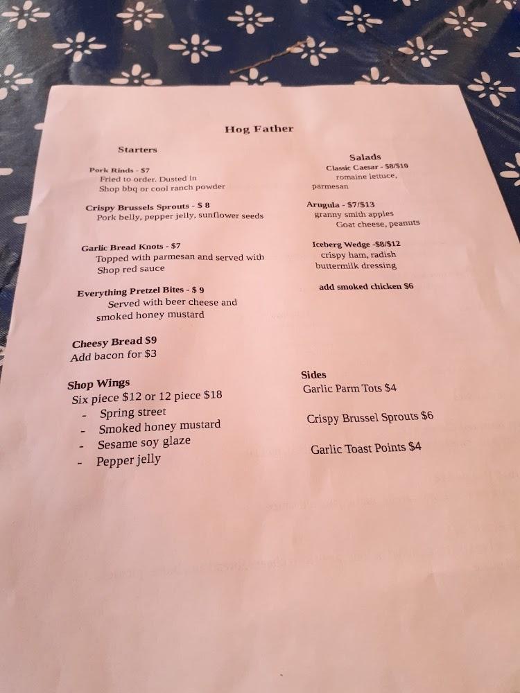 Hog Father Pizza Shop Menu image 2